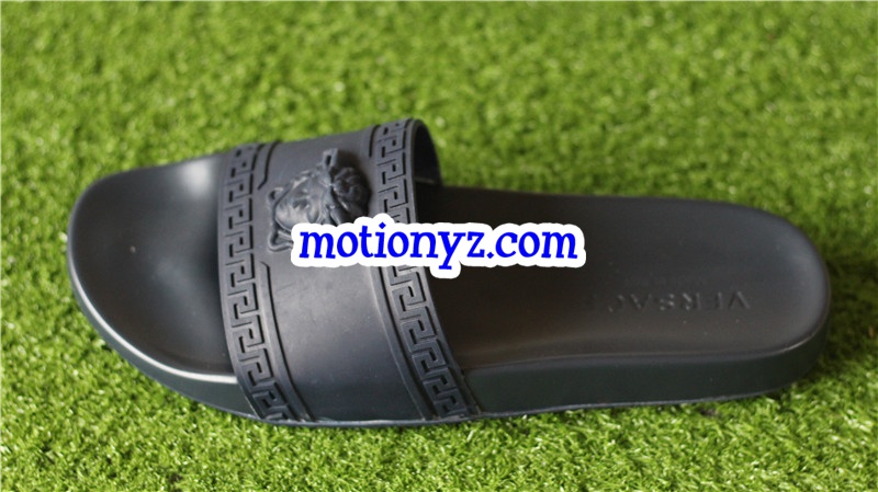 Brand Versace blue slide